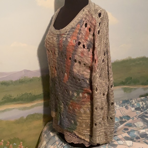 LuLu sweater- hand painted gorgeous colors - Picture 6 of 12